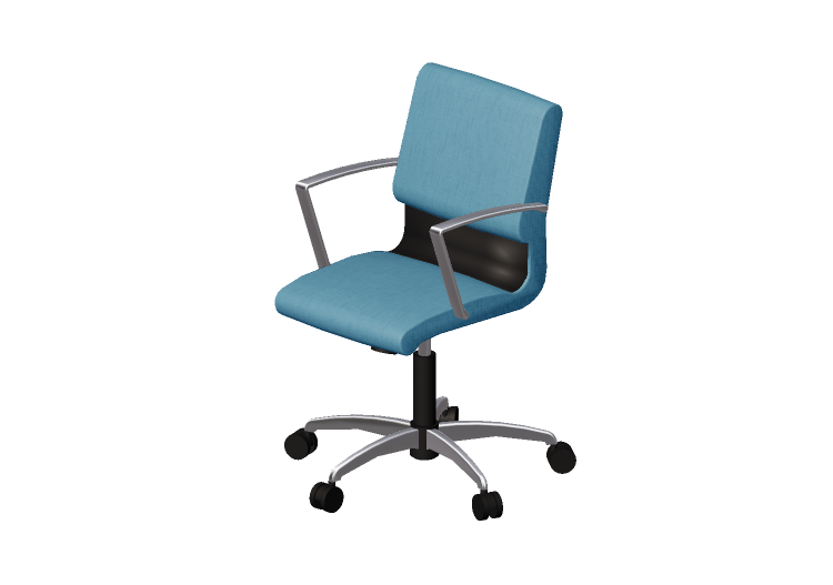 Chaises 3D - Chaise pivotante en Tissu - Modernform - Série... Chaises 3D - Chaise pivotante en Tissu - Modernform - Série...
