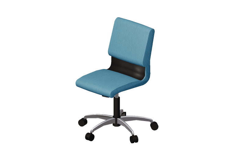Chaises 3D - Chaise pivotante en Tissu - Modernform - Série... Chaises 3D - Chaise pivotante en Tissu - Modernform - Série...