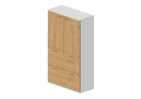 Biblioth&egrave;que 3D - Armoire de rangement de documents - Modernform - Universal 2 N