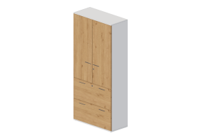 Biblioth&egrave;que 3D - Armoire de rangement de documents - Modernform - Universal 2 N