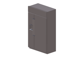 Eletrodom&eacute;sticos 3D - Geladeira combinada &ndash; Monogram - ZISS480DNSS