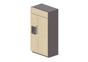 Electrodom&eacute;sticos 3D - Refrigerador combinado &ndash; Monogram - ZISB420DNII