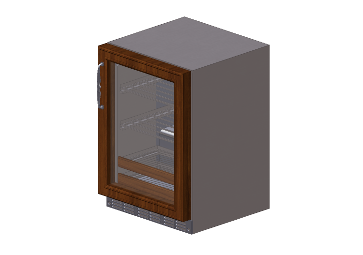 Eletrodomésticos 3D - Geladeira sob bancada – Monogram -... Eletrodomésticos 3D - Geladeira sob bancada – Monogram -...