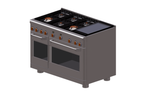 Electrodom&eacute;sticos 3D - Cocina con horno &ndash; Monogram - ZGP486NDTSS