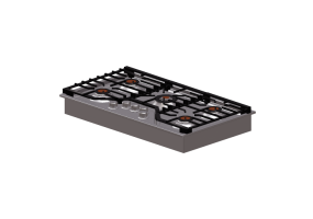 Electrodom&eacute;sticos 3D - Placa de cocina a gas &ndash; Monogram - ZGU36RSLSS