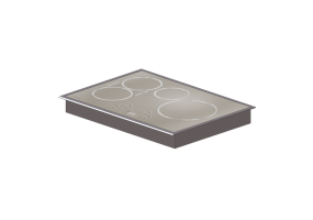 Electrom&eacute;nagers 3D - Plan cuisson &agrave; induction &ndash; Monogram - ZHU30RSPSS