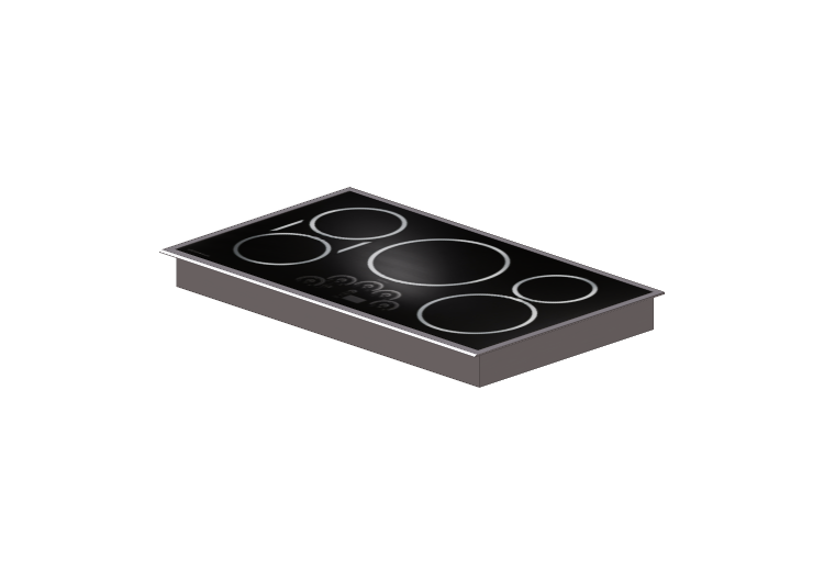 Elettrodomestici 3D - Piano cottura a induzione - Monogram... Elettrodomestici 3D - Piano cottura a induzione - Monogram...