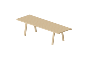 Mesas 3D - Mesa de madera - Montis - Doble