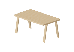Mesas 3D - Mesa de madera - Montis - Doble
