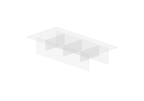 Tables 3D - Petite table en verre - Montis - Perry