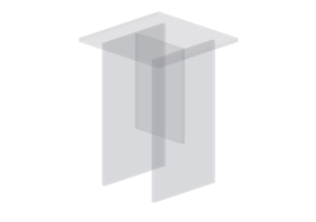3D Tables - Glass coffee table - Montis - Perry