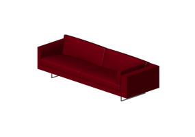Poltronas y Sof&aacute;s 3D - Sof&aacute; de cuero - Montis - Axel