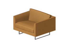 Poltronas y Sof&aacute;s 3D - Sof&aacute; de tela - Montis - Axel