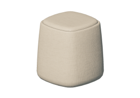 Chairs and Sofas 3D - Fabric pouf - Montis - Dumplin
