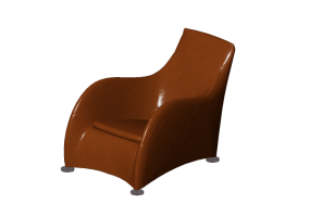 Poltronas y Sof&aacute;s 3D - Sill&oacute;n de cuero - Montis - Loge