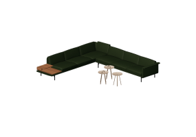 Divans 3D - Composition de canap&eacute;s - Montis - Otis