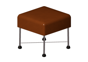 Chairs and Sofas 3D - Leather pouf - Montis - Charly