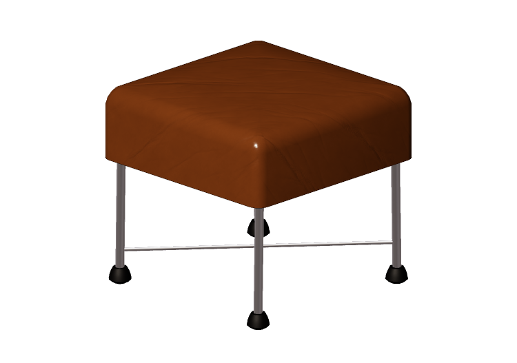 Divani 3D - Pouf in pelle - Montis - Charly - Montis Divani 3D - Pouf in pelle - Montis - Charly - Montis