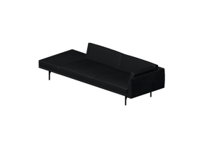 3D Sessel und Sofas - Sofa aus Leder - Montis - Otis XL