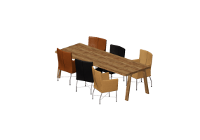 Divani 3D - Composizione sala da pranzo - Montis - Geraldine