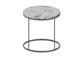 Tables 3D - Petite table circulaire 45x45cm - Natuzzi - Cabaret - T100
