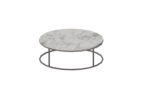 3D Tisch - Couchtisch rund 100x100cm - Natuzzi - Cabaret - T100