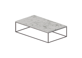 Mesas 3D - Mesa de centro retangular 140x80x34cm - Natuzzi - Cabaret - T100