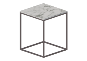 3D Tisch - Couchtisch quadratisch 45x45x55cm - Natuzzi - Cabaret - T100