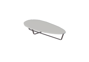 3D Tables - Oval Coffee Table 180x86x20cm - Natuzzi - Drop - T194