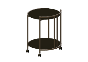 Tavoli 3D - Tavolino circolare 63x63cm - Natuzzi - Galileo - T118