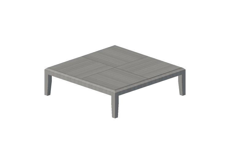 Mesas 3D - Mesa de centro quadrada 100x100x29cm - Natuzzi -... Mesas 3D - Mesa de centro quadrada 100x100x29cm - Natuzzi -...