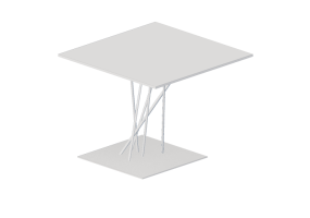 3D Tables - Square Table 50x50x50cm - Natuzzi - Shanghai - T141