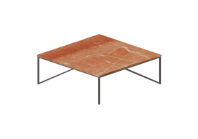 Tavoli 3D - Tavolino quadrato 100x100x35cm - Natuzzi - Titano - T111