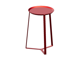 3D Tables - Round Table 41x61cm - Natuzzi - Viavai - T133
