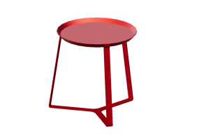 Tables 3D - Petite table circulaire 49x47cm - Natuzzi - Viavai - T133