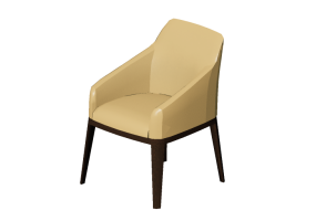 Sillas 3D - Silla de cuero - Natuzzi - Minerva