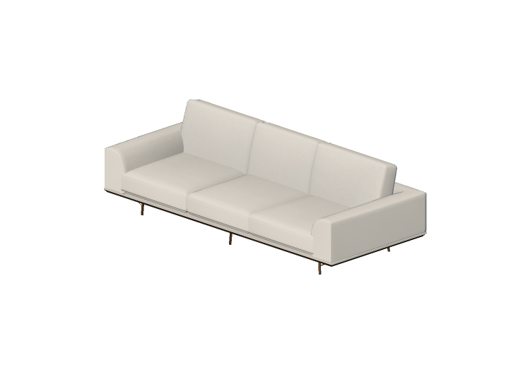 Divans 3D - Canapé trois places en cuir - Natuzzi - Giò -... Divans 3D - Canapé trois places en cuir - Natuzzi - Giò -...