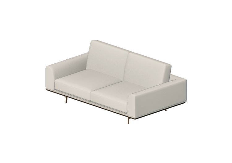 Divans 3D - Canapé deux places en cuir - Natuzzi - Giò -... Divans 3D - Canapé deux places en cuir - Natuzzi - Giò -...