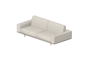 Chairs and Sofas 3D - Two seater leather sofa - Natuzzi - Giò - 2912