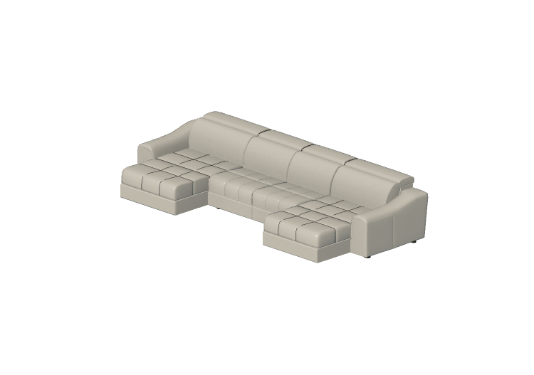 Chairs and Sofas 3D - Three seater leather sofa - Natuzzi -... Chairs and Sofas 3D - Three seater leather sofa - Natuzzi -...