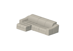 Chairs and Sofas 3D - Three seater leather sofa - Natuzzi - Attesa - 2827