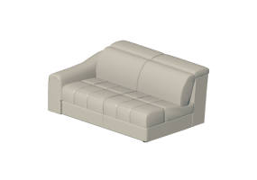 Poltronas y Sofás 3D - Sofá modular de cuero - Natuzzi - Attesa - 2827