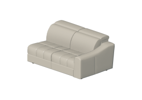 3D Sessel und Sofas - Ledersofa modular - Natuzzi - Attesa - 2827