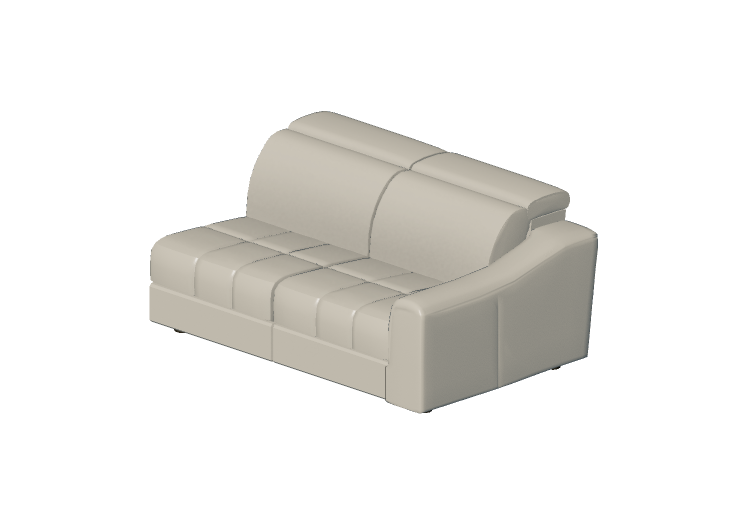 Sofás 3D - Sofá componível de couro - Natuzzi - Attesa -... Sofás 3D - Sofá componível de couro - Natuzzi - Attesa -...