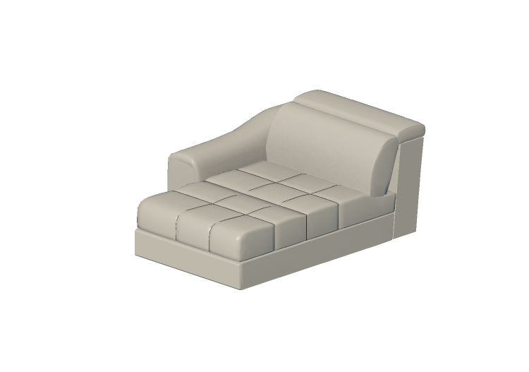 3D Sessel und Sofas - Halbinsel-Sofa Modular aus Leder -... 3D Sessel und Sofas - Halbinsel-Sofa Modular aus Leder -...