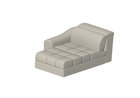 Chairs and Sofas 3D - Modular leather island - Natuzzi - Attesa - 2827