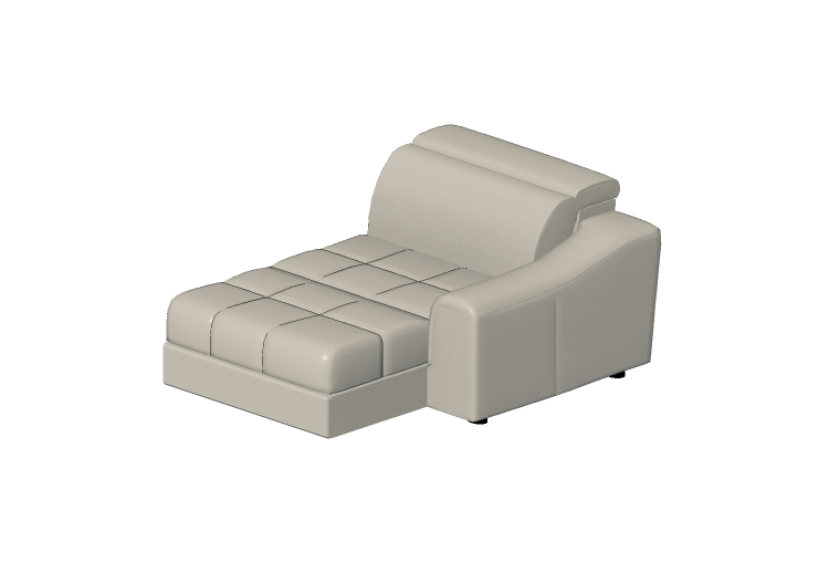 Sofás 3D - Península componível de couro - Natuzzi - Attesa... Sofás 3D - Península componível de couro - Natuzzi - Attesa...