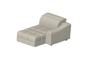 Divans 3D - Peninsule composable en cuir - Natuzzi - Attesa - 2827