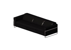 Chairs and Sofas 3D - Three seater leather sofa - Natuzzi - Fidelio - 2907