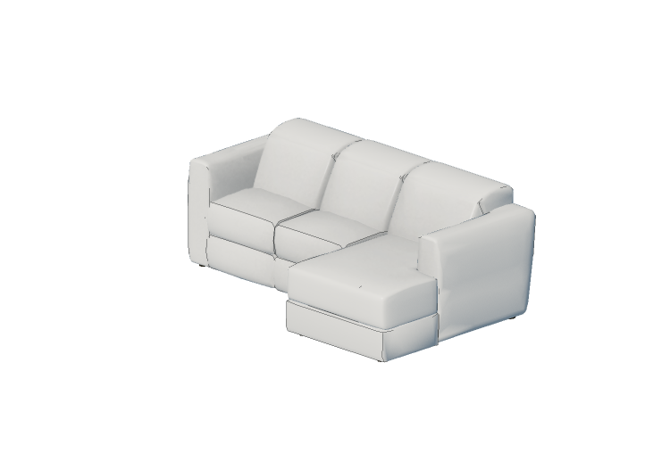 3D Sessel und Sofas - Sofa Dreisitzer - Natuzzi - Brio -... 3D Sessel und Sofas - Sofa Dreisitzer - Natuzzi - Brio -...